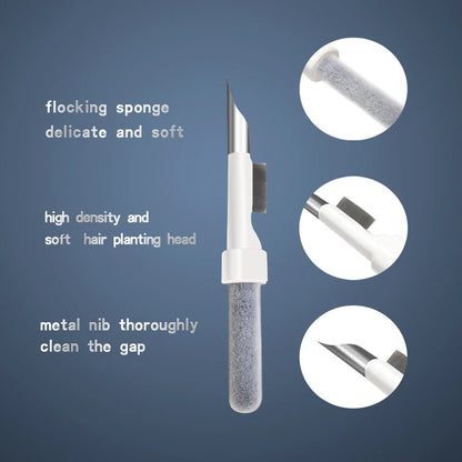 Headphone Cleaning Pens Bluetooth Earphone Cleaning Tools Multifunctional Phone PC Screen Keyboard Integrated Cleaning Brush Kit