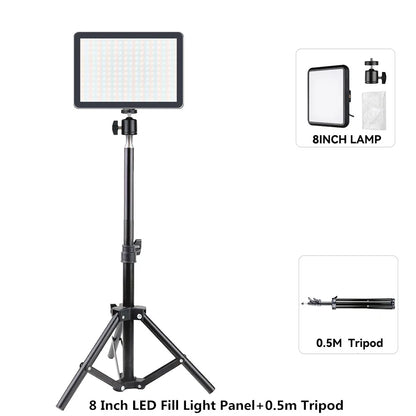Video Led Light Photography Selfie Dimmable Video Fill Light for Photo Studio Live Stream Fill Lamp for Tiktok Youtube
