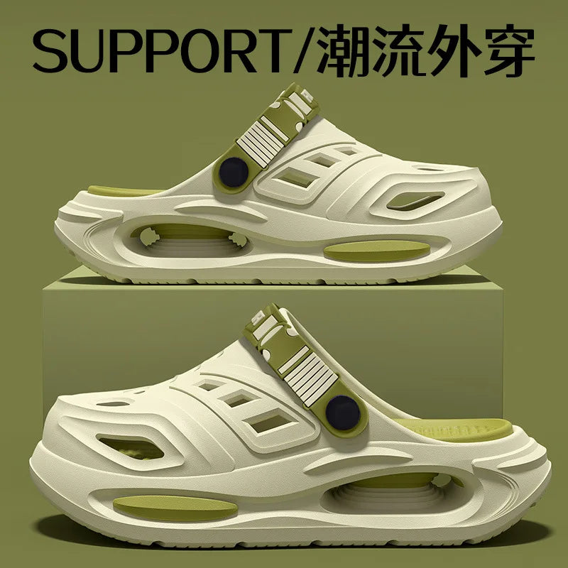 Cave Shoes for Men's Summer New Style, Non Slip and Non Tiring, Foot Arch Support, Outdoor Cool Slippers for Men Mens Shoes
