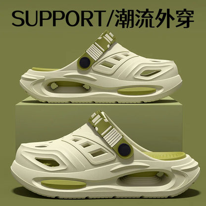 Cave Shoes for Men's Summer New Style, Non Slip and Non Tiring, Foot Arch Support, Outdoor Cool Slippers for Men Mens Shoes