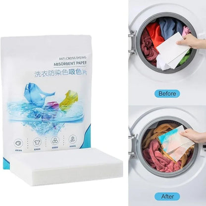50-1400Pcs Laundry Tablets Laundry Paper Anti-Staining Mixing Color Mixing Absorption Washing Household for Washing Machine