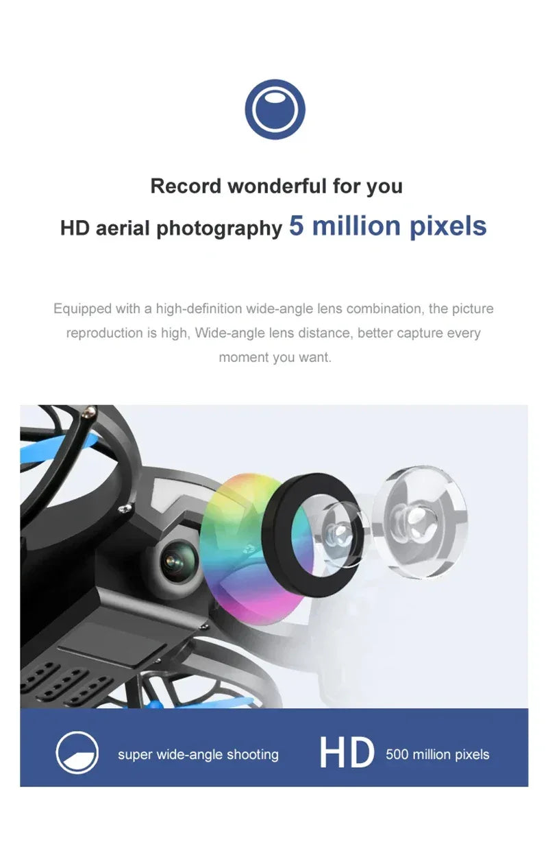 New 811 Mini Drone 8K Profession 4K HD Wide Angle Camera Wifi Rc Fpv Foldable Drones Height Keep Drones Helicopter Kids Toys