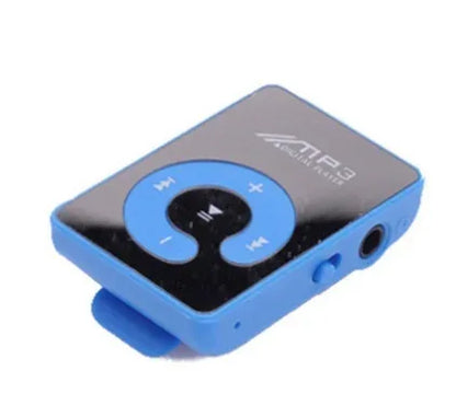 Portable Mini Mp3 Clip Card MP3 Music Player Mirror Card Clip High Quality Digital Music Media Playback Support SD TF Card