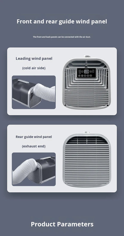 Factory Price Mini Portable Air Conditioner 5100BTU Solar Powered Camping Tent Indoor Outdoor Small Room