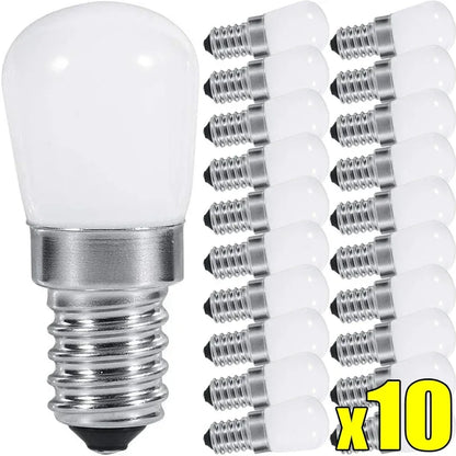 LED Refrigerator Lamp E12 Light Bulb 220V LED Refrigerator Lamp Screw Bulb for Refrigerator Display Cabinet Home Lighting