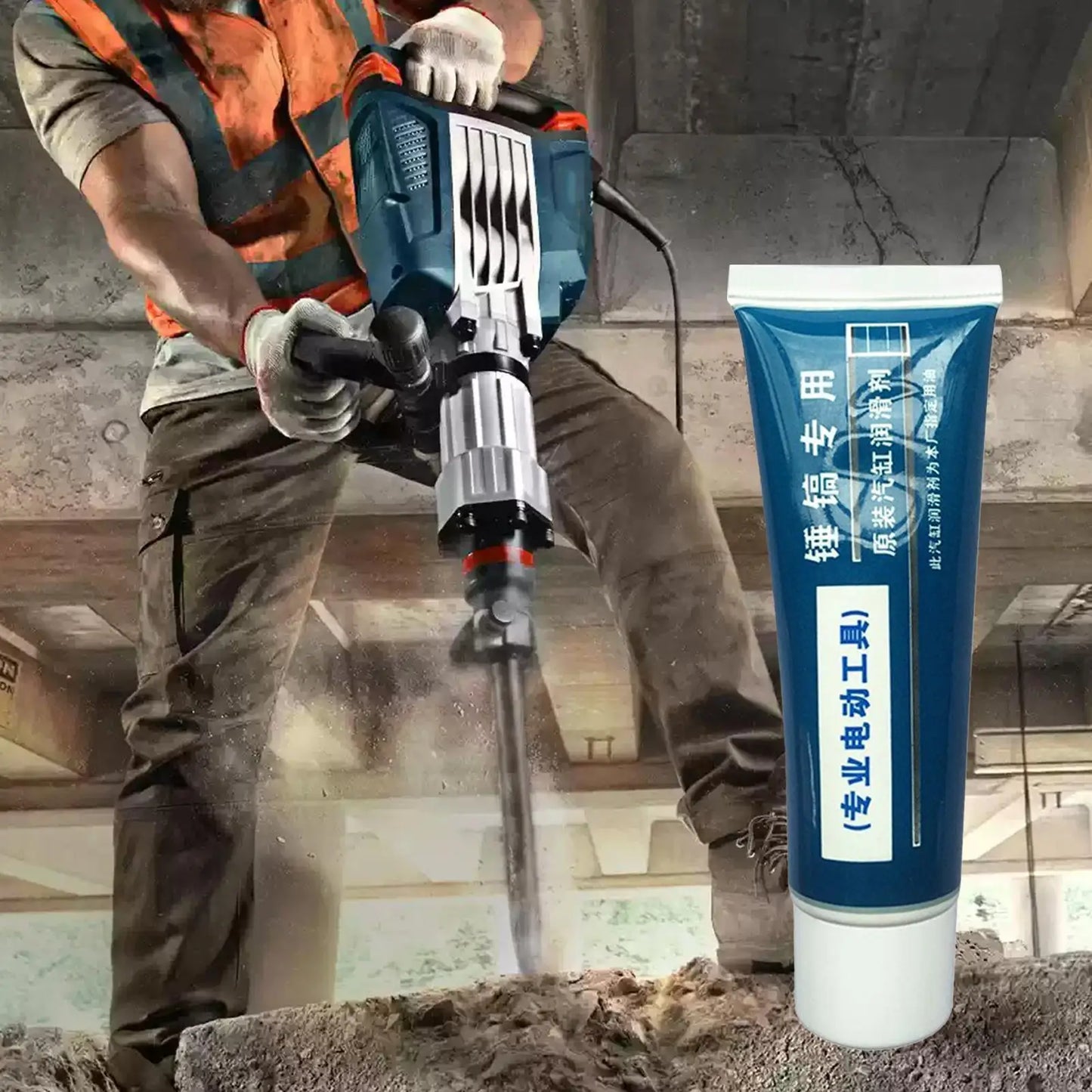 High Temp Grease Electric Wrench Lubricating Oil Multi Purpose Lubricant High Temperature Resistance for Tool Pick Hammer Men