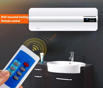 DMWD Wall-mounted remote control heater air warmer home room energy saving heating fan bathroom heating air radiator convector