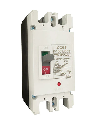 Solar Molded Case DC Circuit Breaker MCCB Overload Protection Switch Protector Solar Photovoltaic PV 150A 250A Battery Isolator