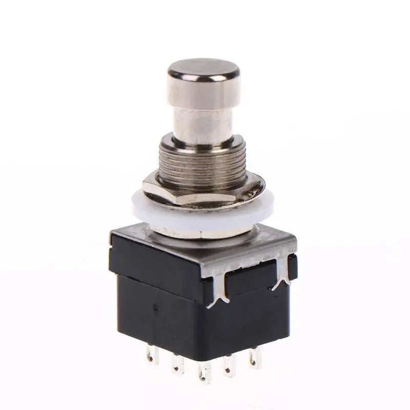 NEW 1/3Pcs Button Direct Conversion Switch 9 Pin 3PDT Latching Guitar Switch Guitar Effects Pedal Box Stomp Foot True Bypass