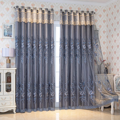 1pc European Style Double Layer Blackout Curtain,Versatile Bedroom & Living Room Use,Practical and Elegant Design