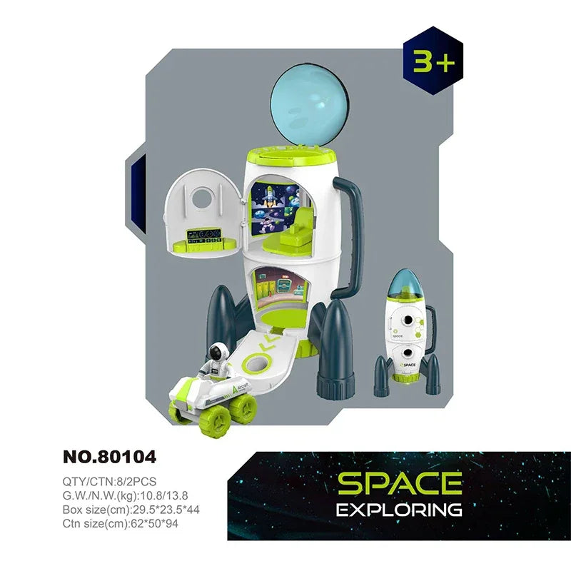 Puzzle Acousto Optic Space Toys Space Model Air Force Shuttle Space Station Rocket Aviation Series Toy Forkids Christmas Gift
