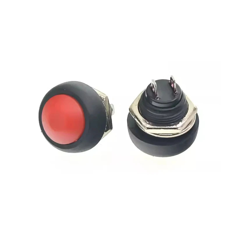 1-10PCS PBS-33B 12MM Small Pushbutton Switches Waterproof Switch Self-resetting Round Without Locking PBS-33B Push button switch