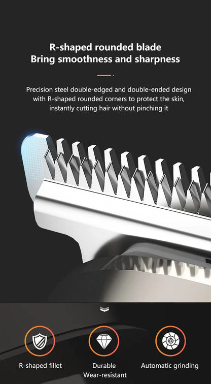 XIAOMI Youpin 5 in 1 Hair Trimmer Machine LCD Display Clippers Barber Professional Hair Cutting Machines Men's Electric Shaver