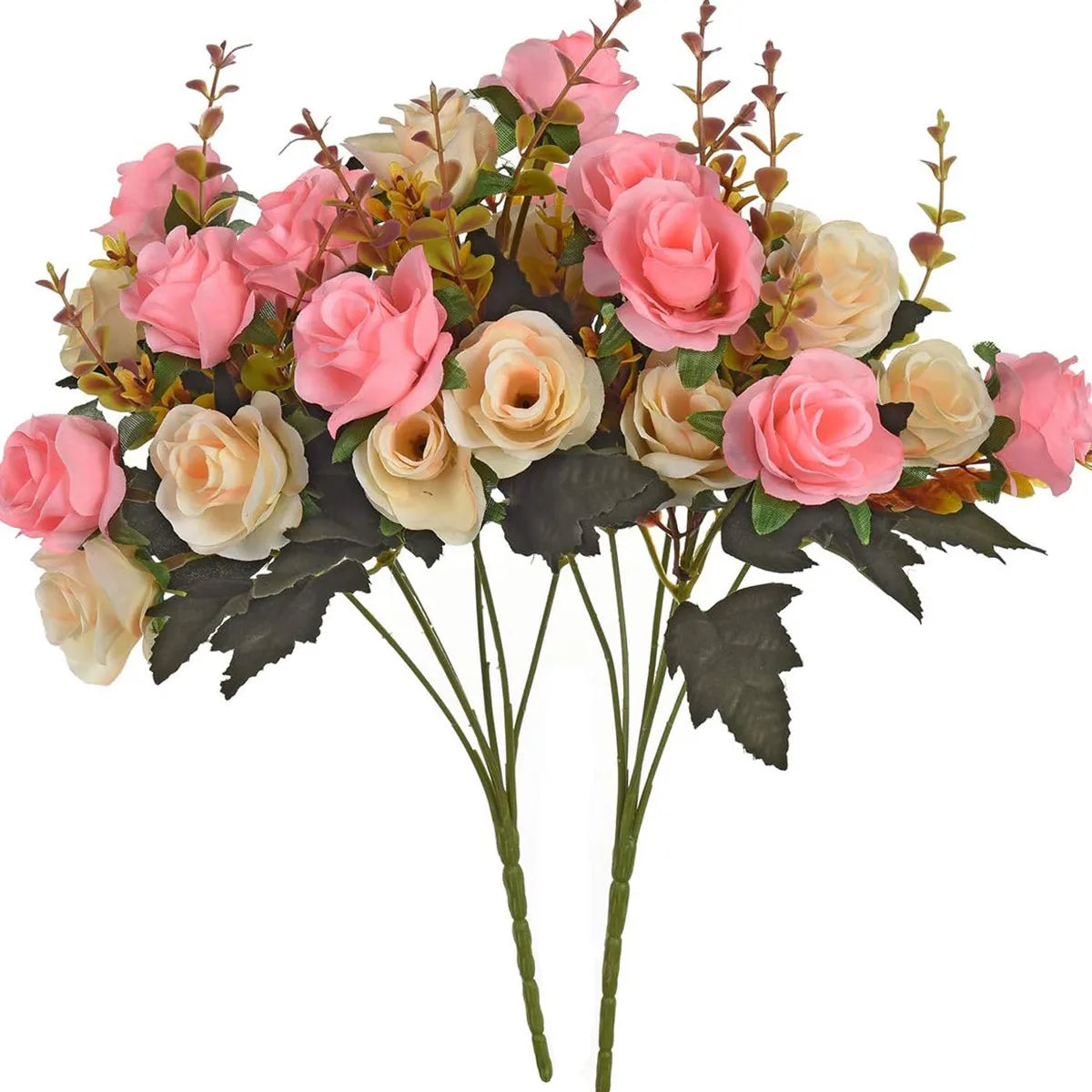 Silk rose Artificial Flowers Wedding Home Christmas Decoration bride Bouquet Diy gift Scrapbooking Wreaths wall Photography prop
