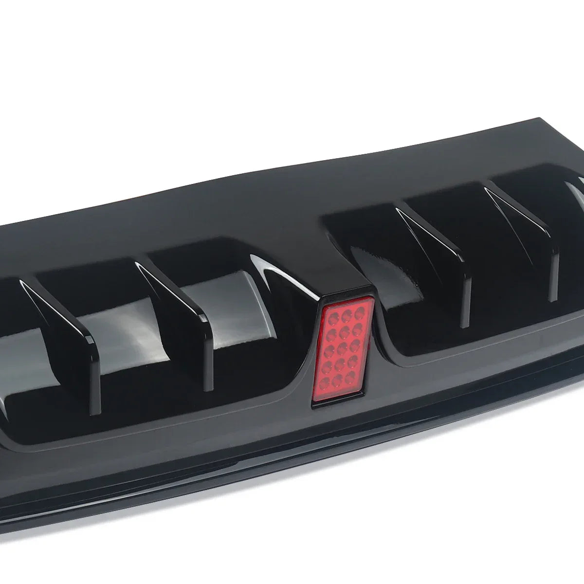 FOR MERCEDES S CLASS W222 B STYLE AMG REAR DIFFUSER TAILPIPE GLOSS BLACK 13-17