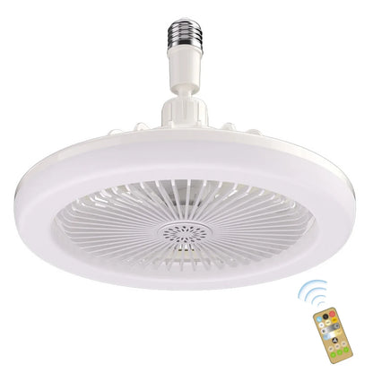 Aromatherapy Fan Lamp Universal E27 Light Holder LED Fan Lamps with Remote Control Mute Timing 3-gear Wind for Bedroom Dormitory