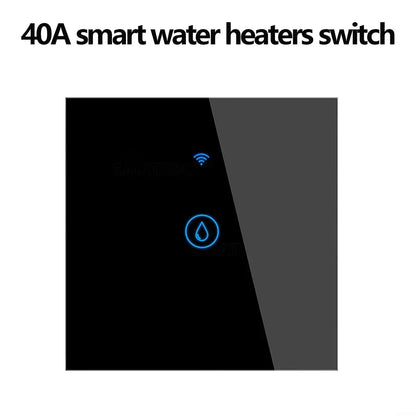 40A Tuya Smart Wifi Water Heater Boiler Touch Switch EU for Lighting Water Heater Air Conditioner Works with Google Home Alexa
