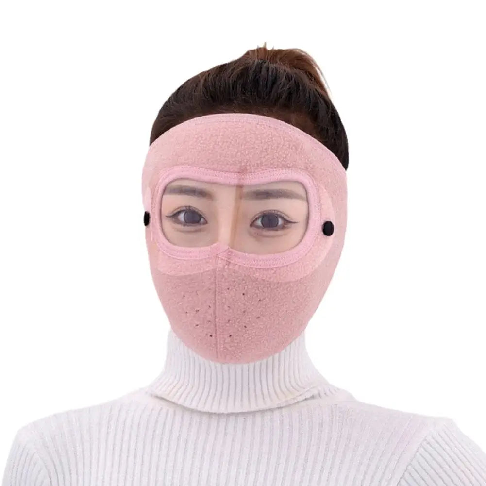 Winter Windproof Mask Thickened Warm Fleece Breathable Motorcycle Cycling Face Mask Bike Riding Sportmask Cover Goggles