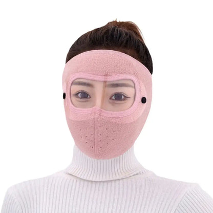 Winter Windproof Mask Thickened Warm Fleece Breathable Motorcycle Cycling Face Mask Bike Riding Sportmask Cover Goggles