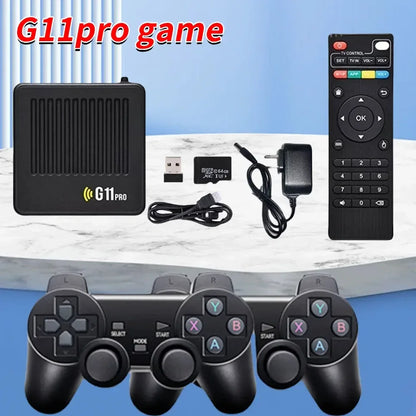 G11 Pro Retro Home Console Built in 10000+ Retro Games HD Video Game Console Ultra Low Latency with 2.4G Wireless Dual Gamepad