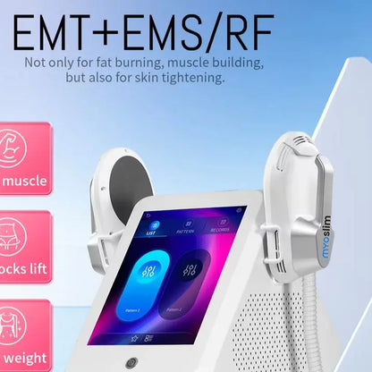 6500W EMS Body Sculpting Machine Myoslim Fat-Burning Muscle Stimulator RF Butt Lifting Slimming Device