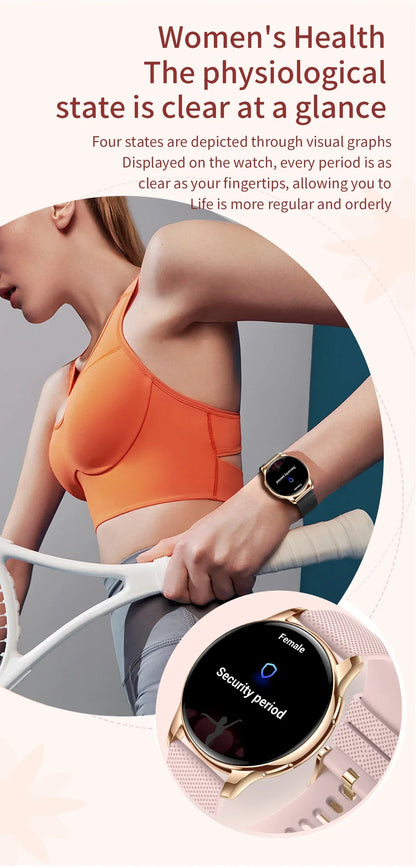 New Original Ultra Thin Women SmartWatch 1.32"AMOLED Display HD 466*466 Always Show Time Call Reminder for Women Smartwatch gift