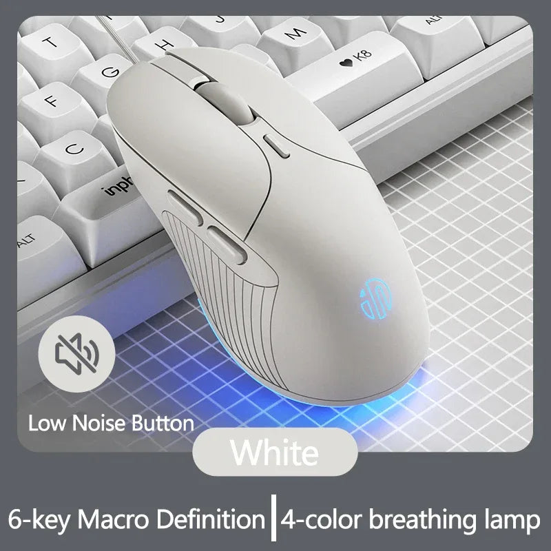 INPHIC B2 USB Wired Mouse Silent Office Gaming Mouse for PC and Laptops
