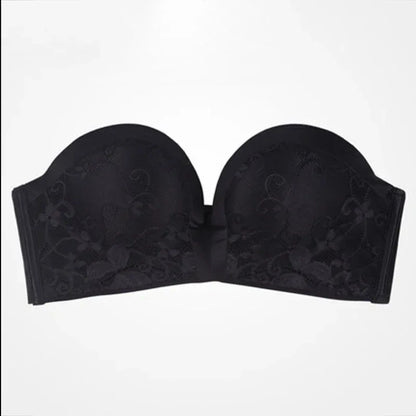 2024 New Sexy Lingerie Set for Women Strapless Push Up Bra Seamless Invisible Underwear Backless Wedding Dress LaceNo Show Panti