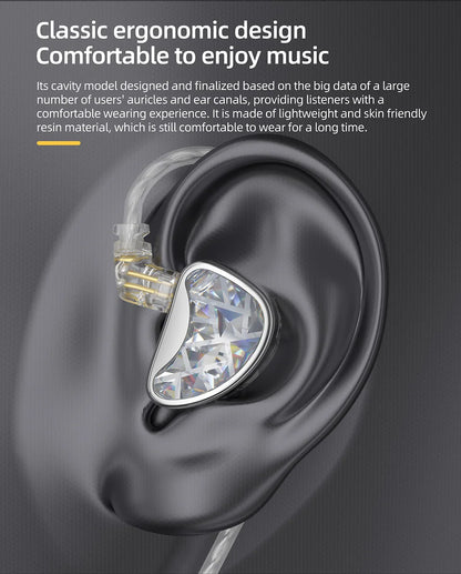 KZ AS24 24BA Units HIFI In Ear 12 Balanced Armature Earphones Noise Cancelling Earbuds Adjustable Tone Headset AST ZSX ZAR