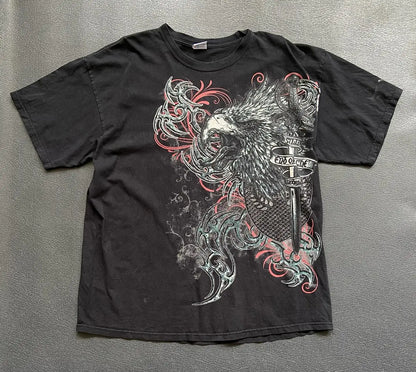 Y2K Xtreme T Shirt Man's Clothing Skeleton Printing Tops Harajuku Fashion Trend Baggy Men And Women Short Sleeves