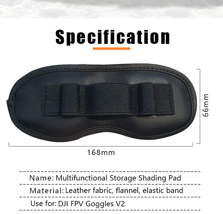 For DJI FPV/Avata Drone V2 Flight Glasses 3 in 1 Dustproof Mat Shading Protective Cover SD Card Antenna Storage Pad Accessories