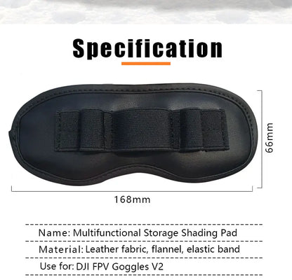For DJI FPV/Avata Drone V2 Flight Glasses 3 in 1 Dustproof Mat Shading Protective Cover SD Card Antenna Storage Pad Accessories