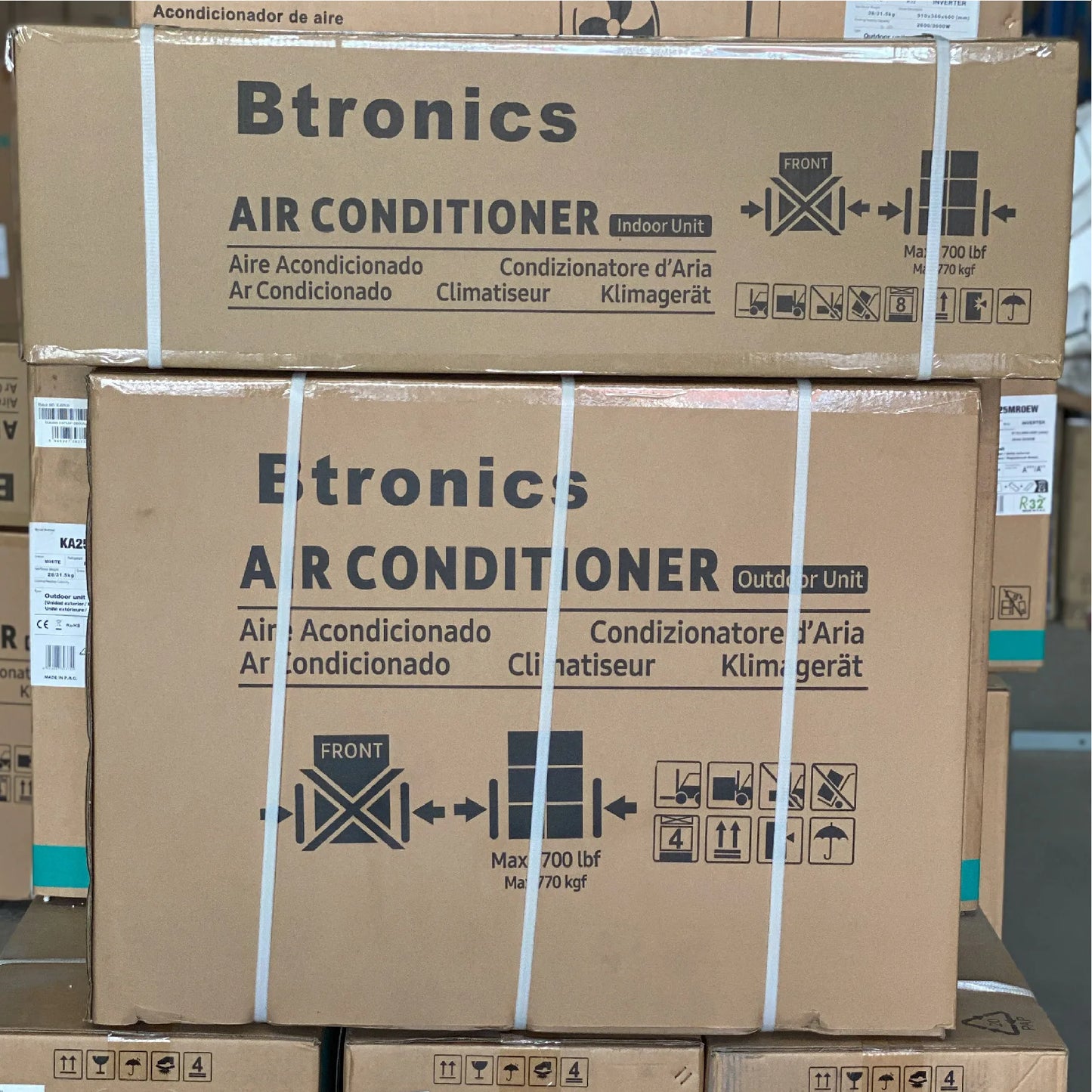 Btronics 220V 9000btu 12000btu 18000btu 24000btu Cooling and Heating Super Save Energy Wall Mounted Wifi Air Conditioner OEM