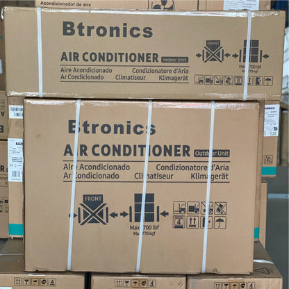 Btronics 220V 9000btu 12000btu 18000btu 24000btu Cooling and Heating Super Save Energy Wall Mounted Wifi Air Conditioner OEM