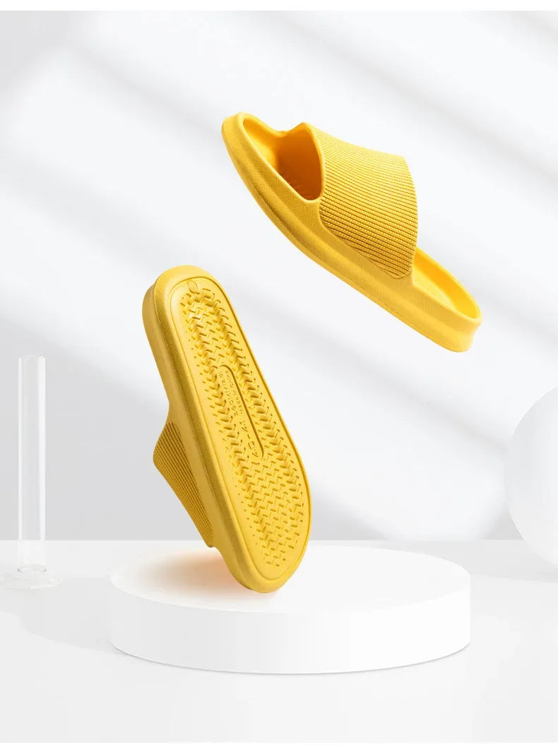 Youpin Thick Platform Women Bathroom Home Slippers Cloud Slippers Soft Sole EVA Indoor Slides Sandals Summer Non-slip Mi