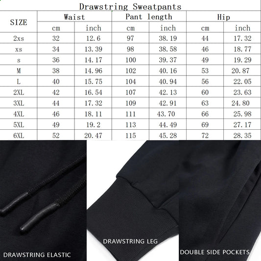 Men Loose Casual Pocket Drawstring Sweatpants Winter New Thick Warm Pants Fashion Letter Printed Sweatpants Men Tracksuit Pants
