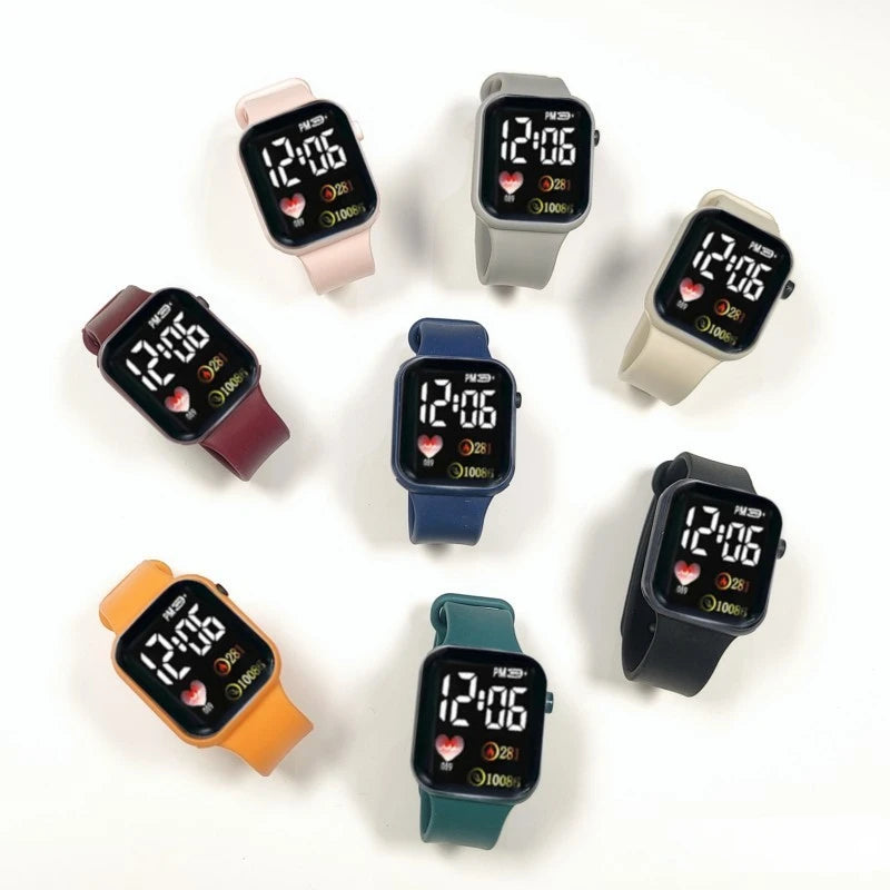 2026 New LED Electronic Watch Waterproof Digital Sports Wristwatch Fashion Casual Student Daily Outdoor Watch Relogio Feminino