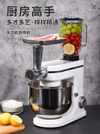 Small Home Automatic Kitchen Machine 220V Bread Mixer Dough Mixer Aid Commercial Stand Spiral Mixer Robot Cake.Stand 220V