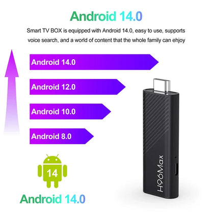 H96 MAX H313 TV Stick Allwinner H313 Quad Core mini smart TV BOX 4K Wifi6 BT5.0 Google voice assistant Smart Set Top Box