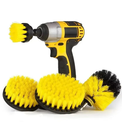 New Electric Scrubber Brush Drill Brush Kit Power Drills Scrubber Brush For Carpet Glass Car Tires Nylon Brushes 2/3.5/4''