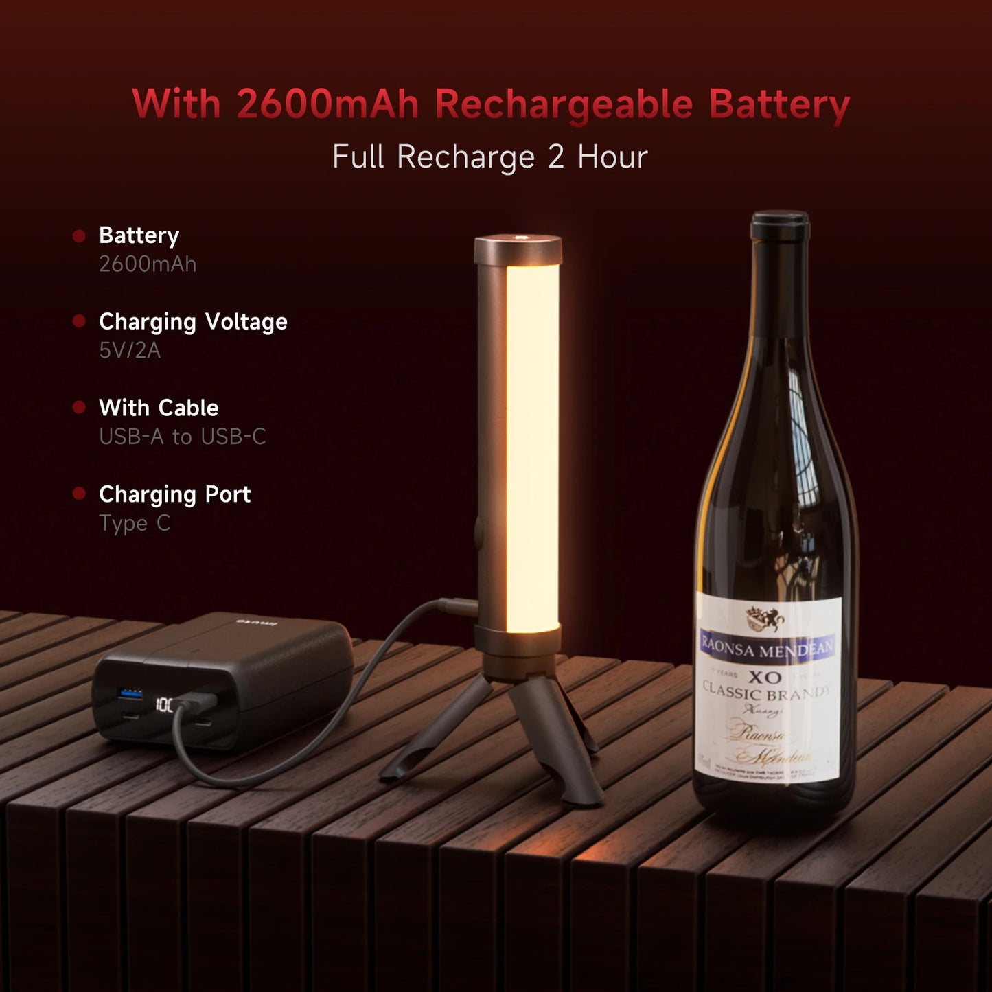 PHOTOOLEX RGB Video Light Handheld Magnetic Tube Light Design  2500K-9000K Photography Studio Lamp 12 Light Effects LED Tube