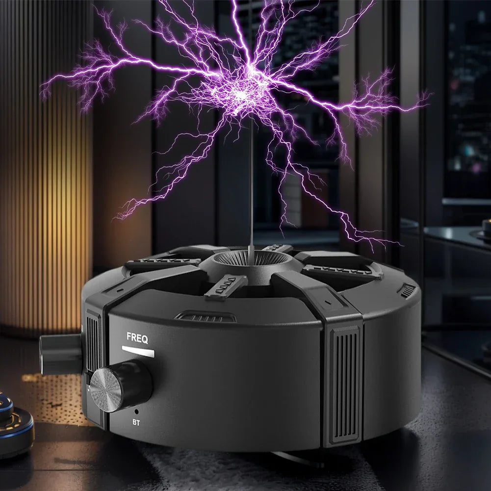 2025 Music Tesla Coil Bluetooth AUX Wireless Speaker Touchable Spark Tesla Musical Coil Lighting For Science Experiment Gifts
