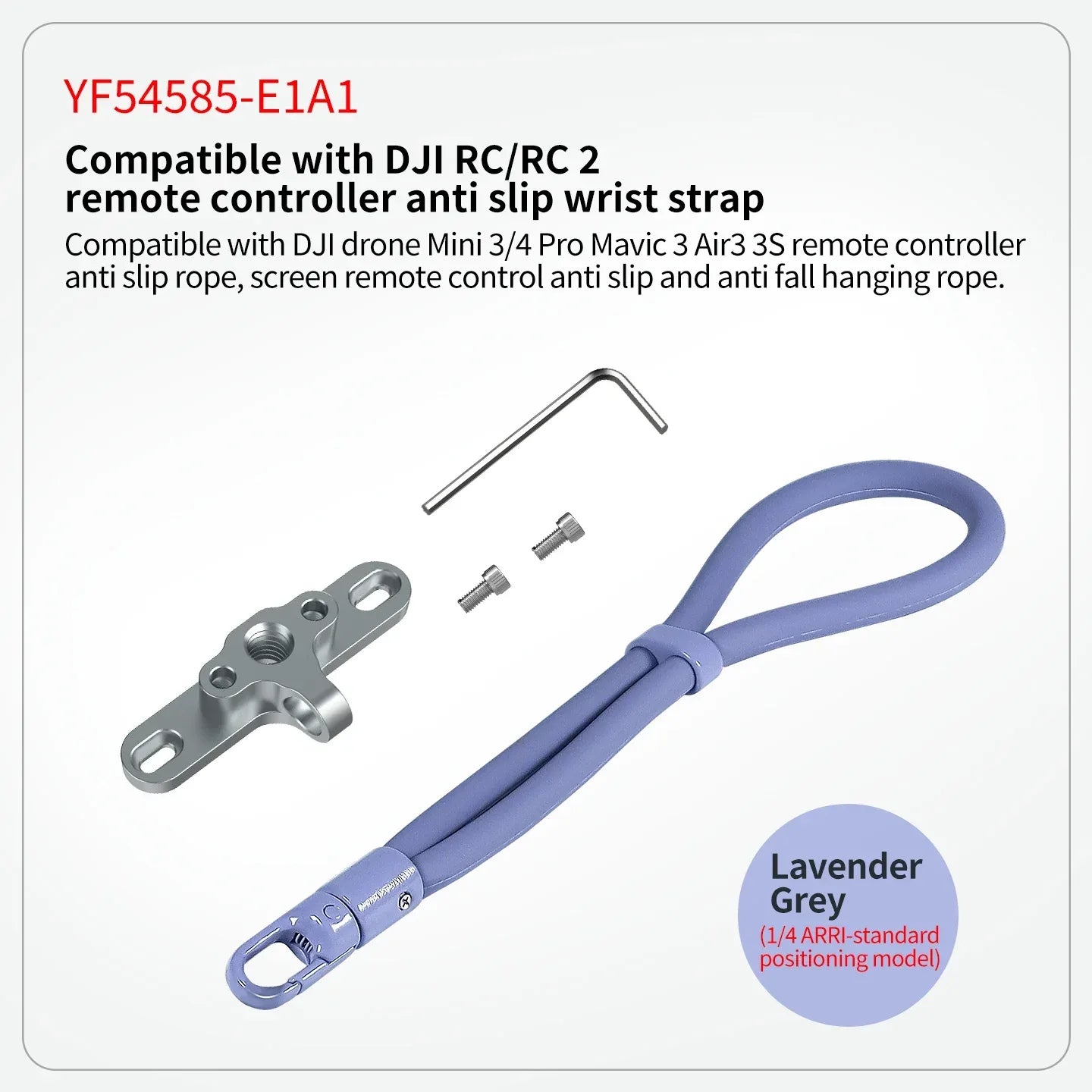 Remote Controller Metal Hook Holder Buckle Bracket Silicone Wrist Strap for DJI Mini 4 3 Pro Drone for DJI RC/RC2 Transmitter