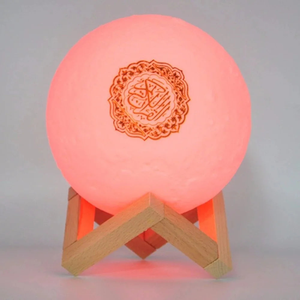 Muslim Arabic Koran Azan Clock Islam Night Light Wireless Bluetooth Speaker Quran Portable Bright Lamp Arab Islamic Holy Ramadan