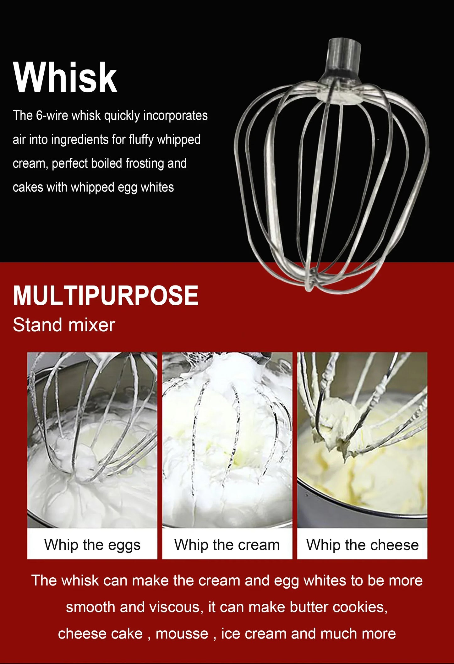 12L Stand Mixer Kitchen Aid Food Blender Cream Whisk Cake Dough Mixers With Bowl Stainless Steel Chef Machine Charm Sonifer