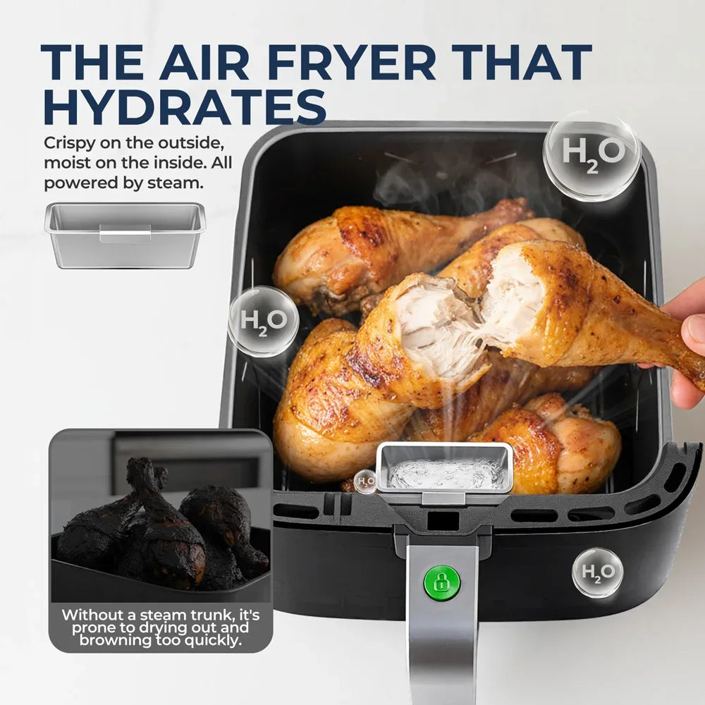 5L Air Fryer with Miui-Cyclone Tech, Electric Hot fryer Oven Oilless Cooker with Touch Control & Nonstick Basket, Visible Window