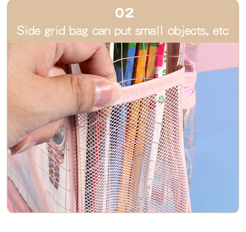 Transparent PVC Student Durable Lightweight Backpacks Used for Learning, Travel and Outdoor Activities