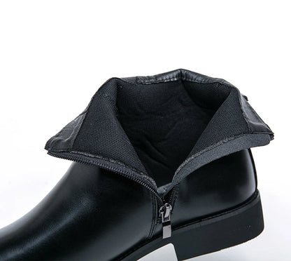 2025 Autumn Designer Business Casual Shoes For Men Trend Classic Leather Shoes Outdoor Chelsea Pointed Tip Brown Plus Size 47