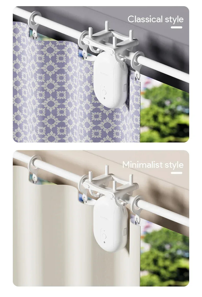 Tuya Zigbee/Bluetooth Track Curtain Robot Tuya Smart Rail Curtain Robot Smart Curtain Pusher Robot Support Siri Alexa Voice