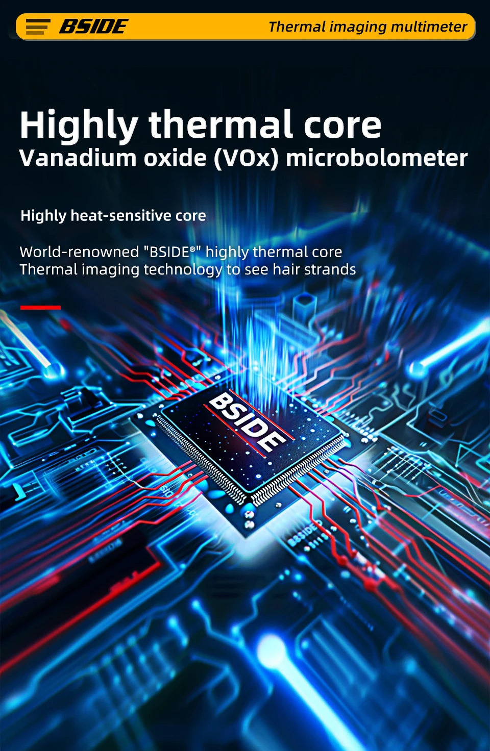 BSIDE SH7 320*320 Thermal Imager Camera 20000 Counts Touchscreen Digital Multimeter 2 in 1 IR Camera for Macro lens Repair PCB
